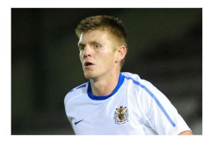 Carl in action during his season at Edgeley Park.