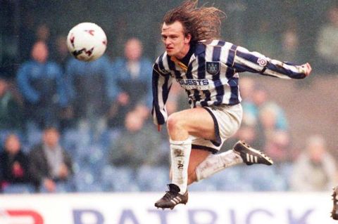 In action for West Bromwich Albion