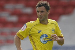 Wayne in action for the Gulls during his promotion-winning stint.